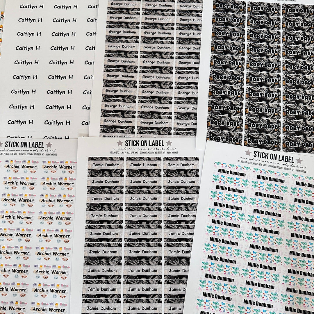 Monster - Stick on Clothing label and bottle all in one