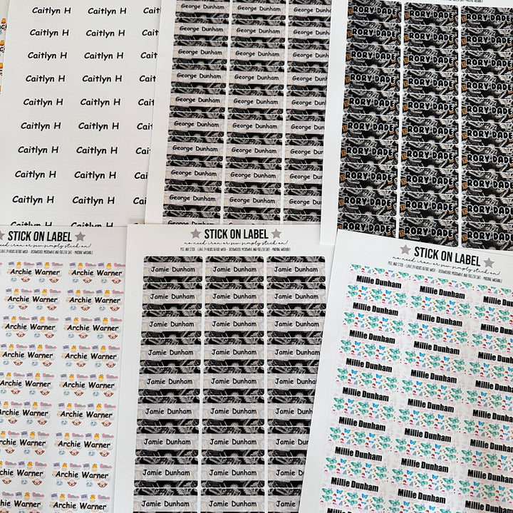 Monster - Stick on Clothing label and bottle all in one