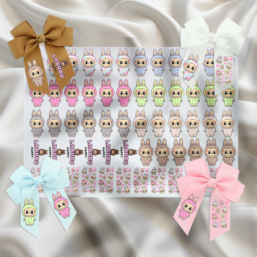 Monster - DTF hair bow transfer A4 sheet
