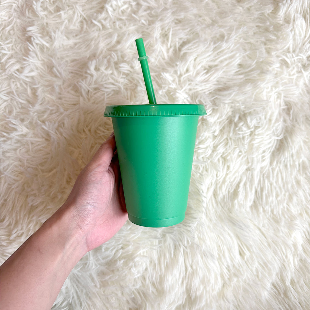 16oz green cold cup tumbler - 470ml