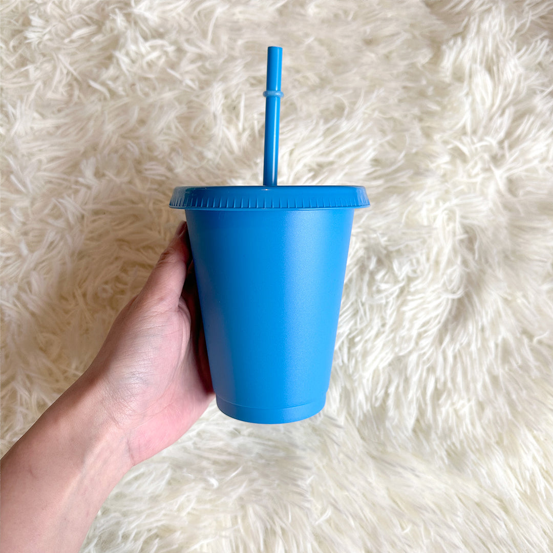 16oz royal blue cold cup tumbler - 470ml