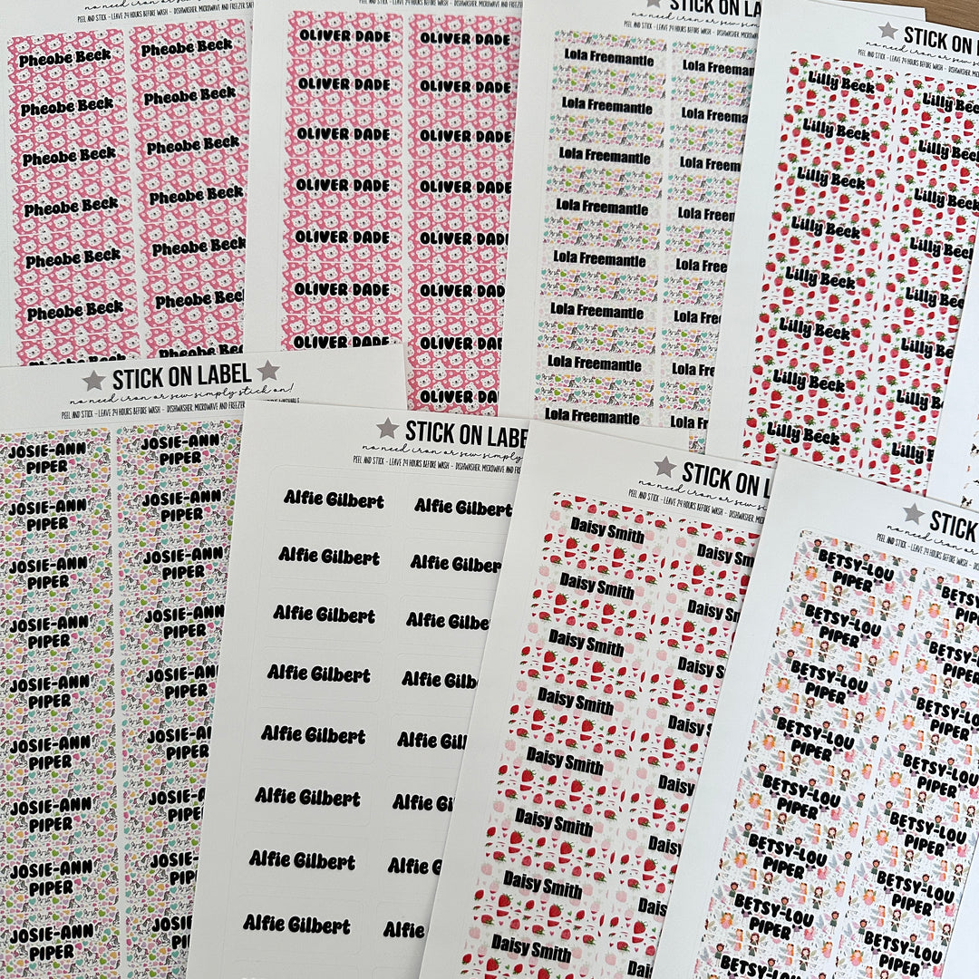 Monster - Stick on Clothing label and bottle all in one