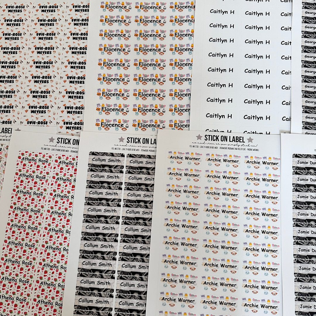 Monster - Stick on Clothing label and bottle all in one