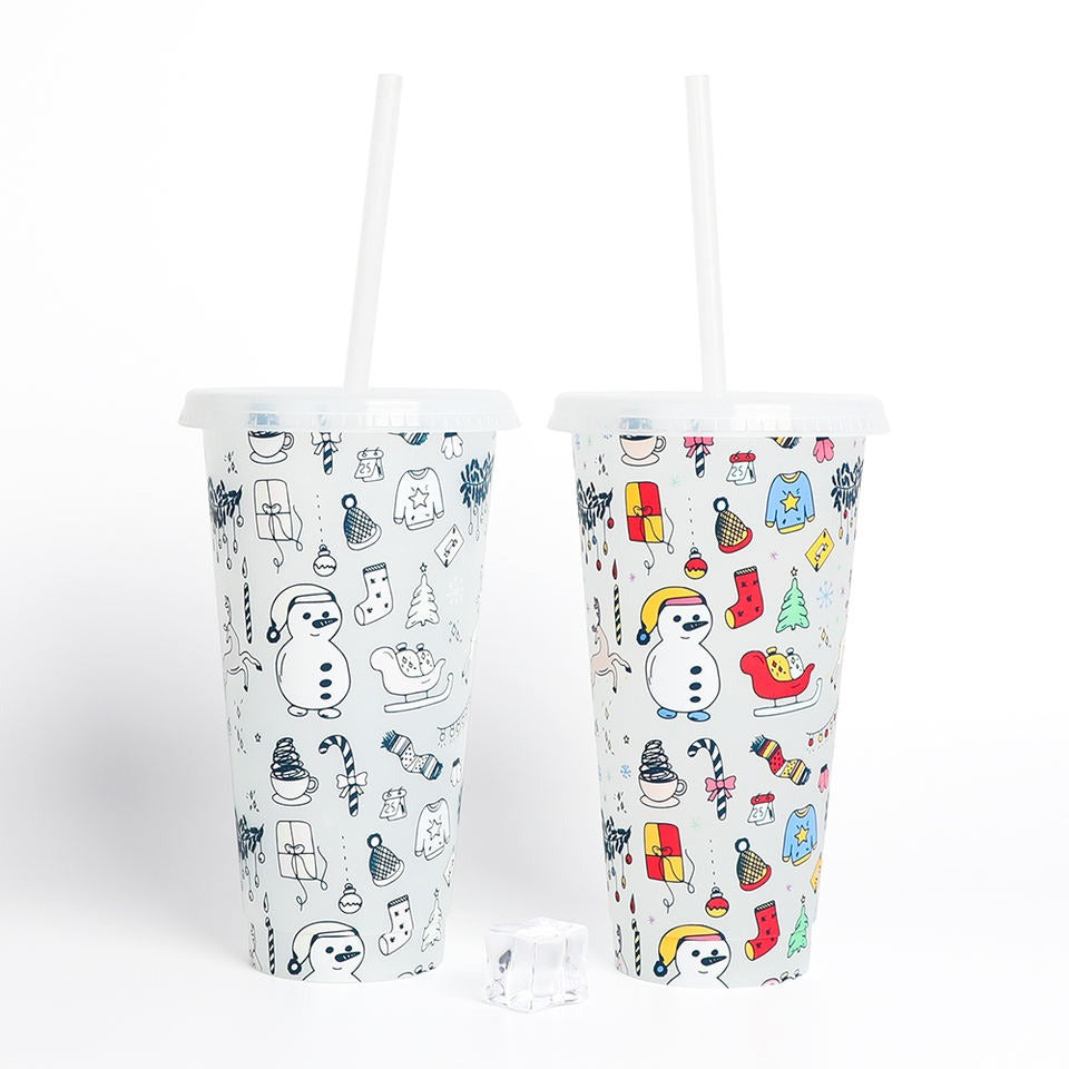 Colour changing Christmas - Cold cup 24oz