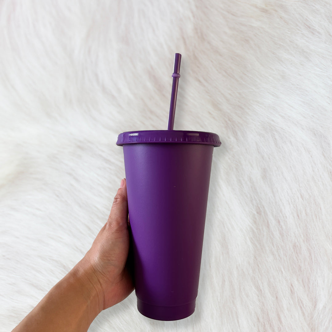 Purple - Solid colour Cold cup 24oz