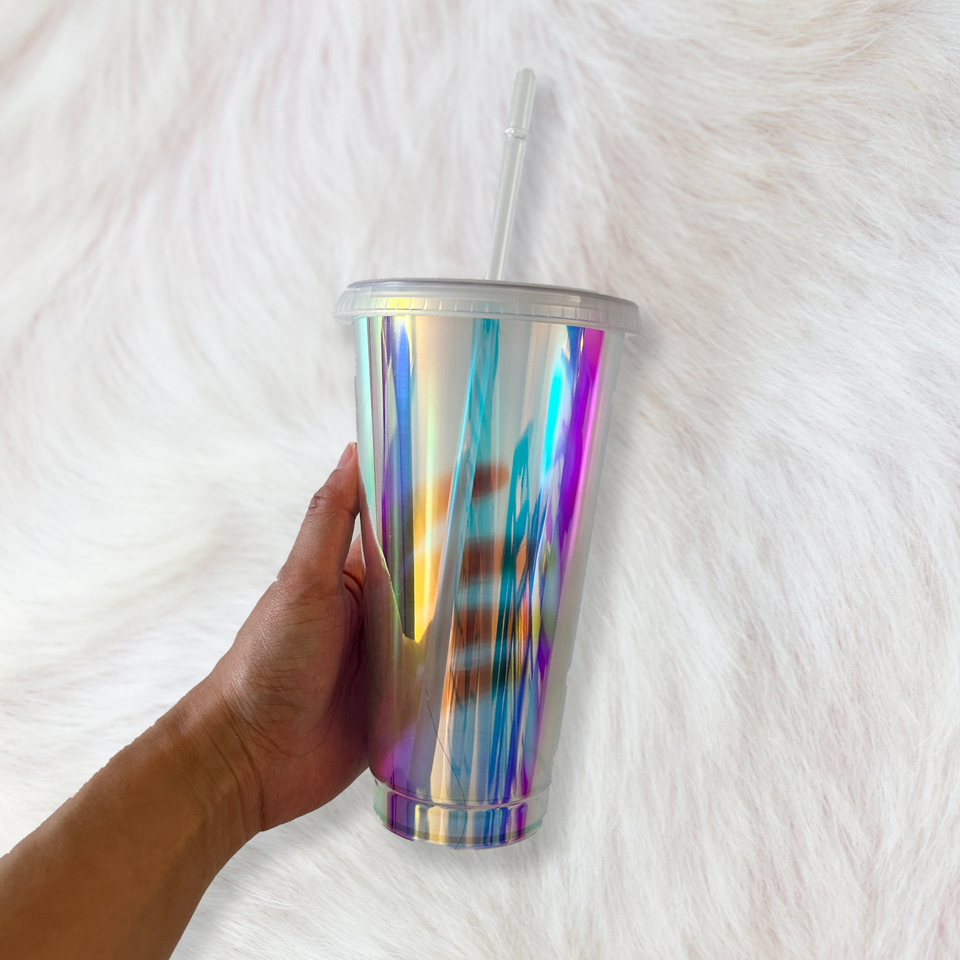 Opal Holographic  - Solid colour Cold cup 24oz