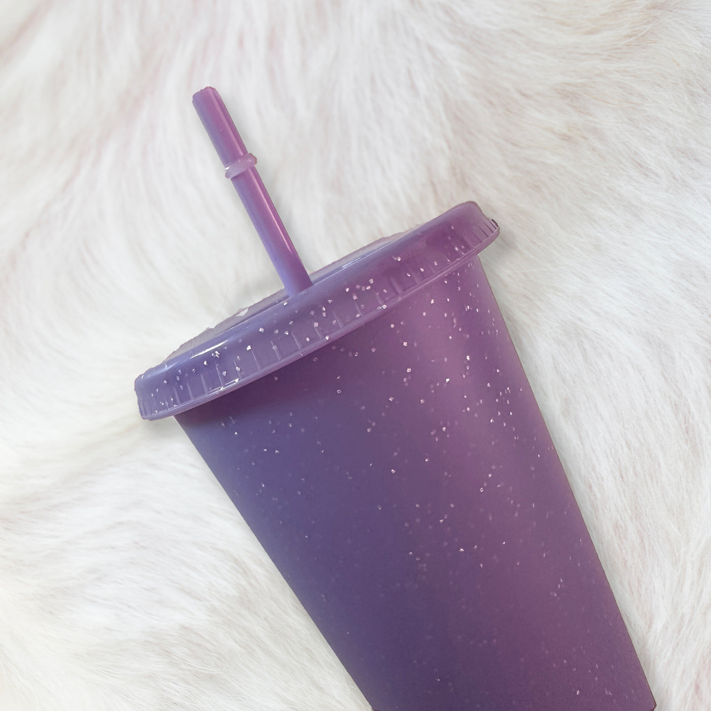 lilac - Glitter colour Cold cup 24oz