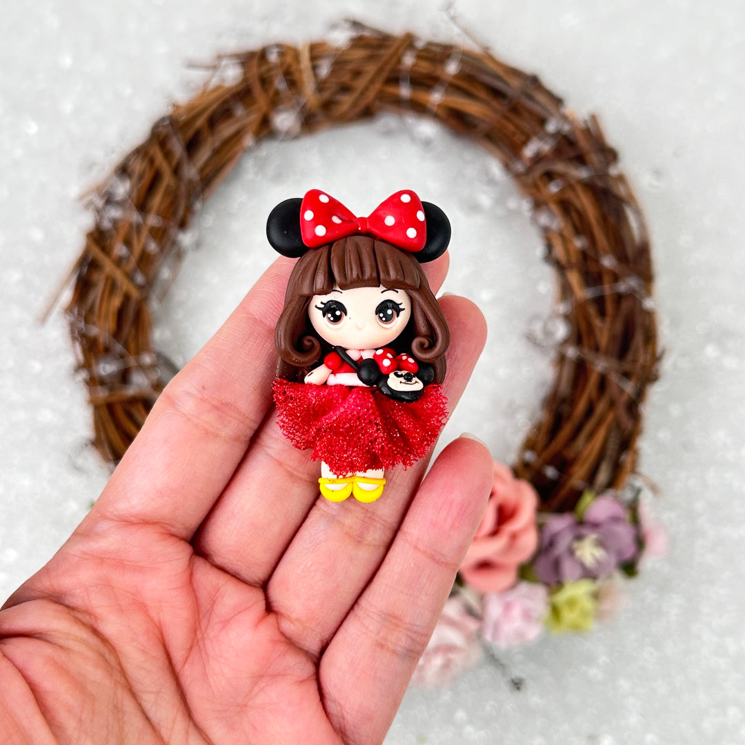 Tutu dress mouse girl - Embellishment Clay Bow Centre