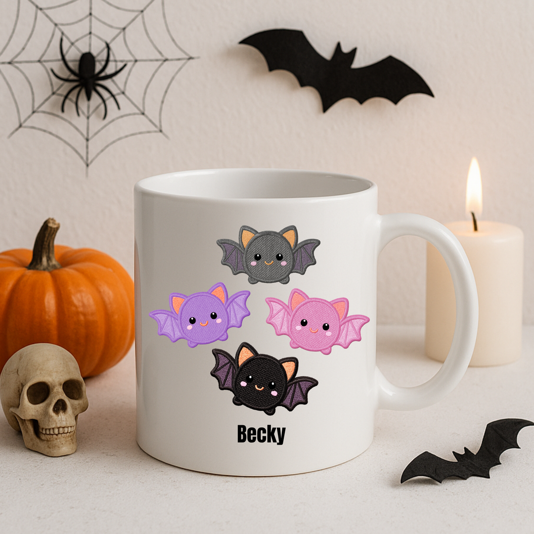 UV DTF - personalised four cute bats