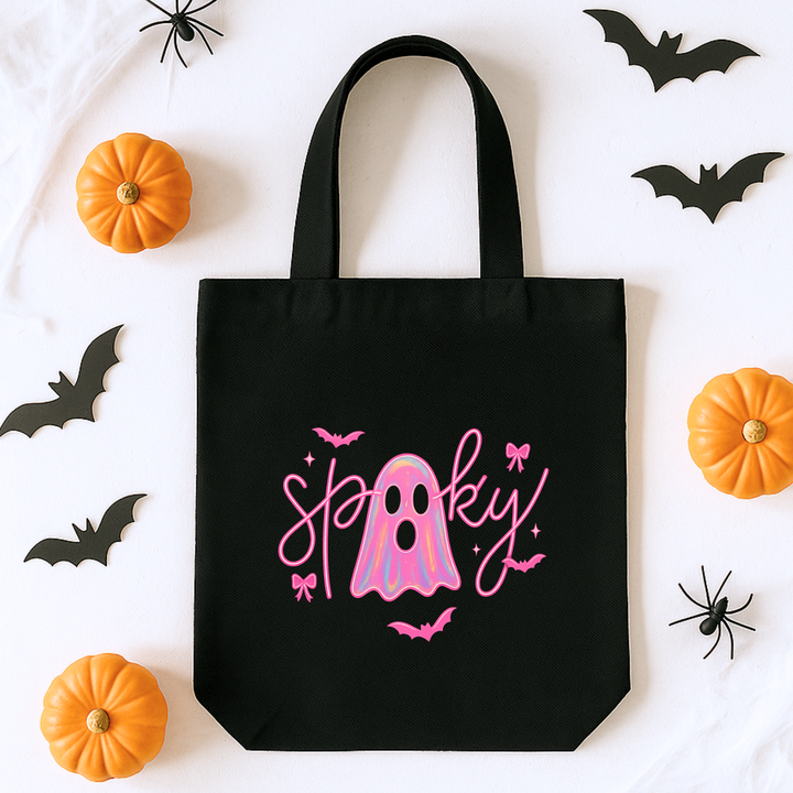 Custom DTF Transfer - Spooky ghost pink personalised - DTF ready to press