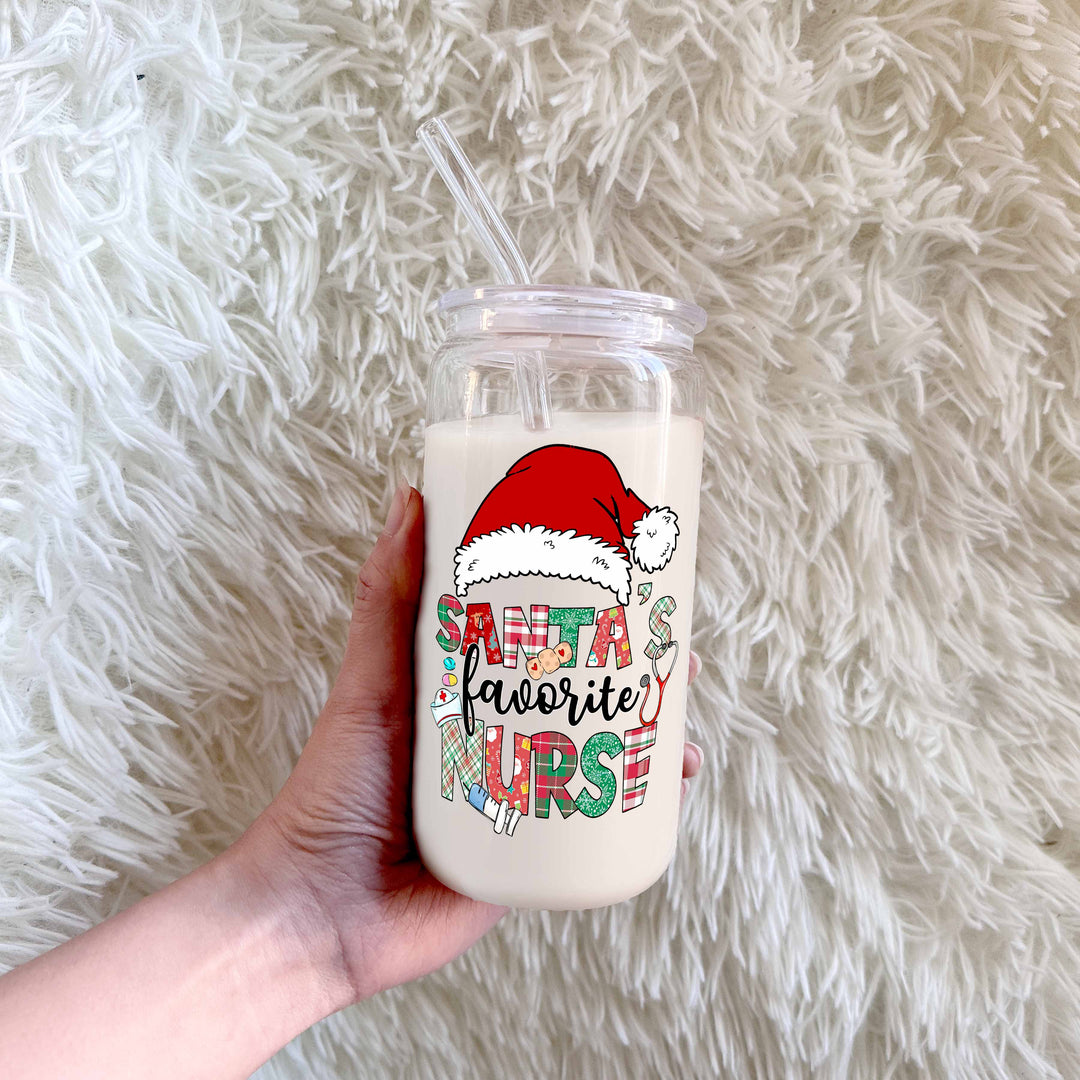 Santa's favorite nurse - CHOOSE UV DTF decal - DTF Transfer