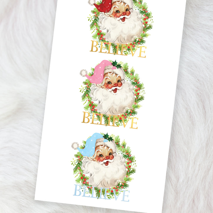 Santa Believe - CHOOSE UV DTF decal - DTF Transfer