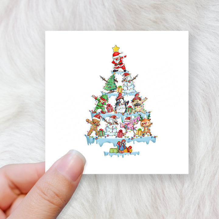 Christmas tree figure - CHOOSE UV DTF decal - DTF Transfer