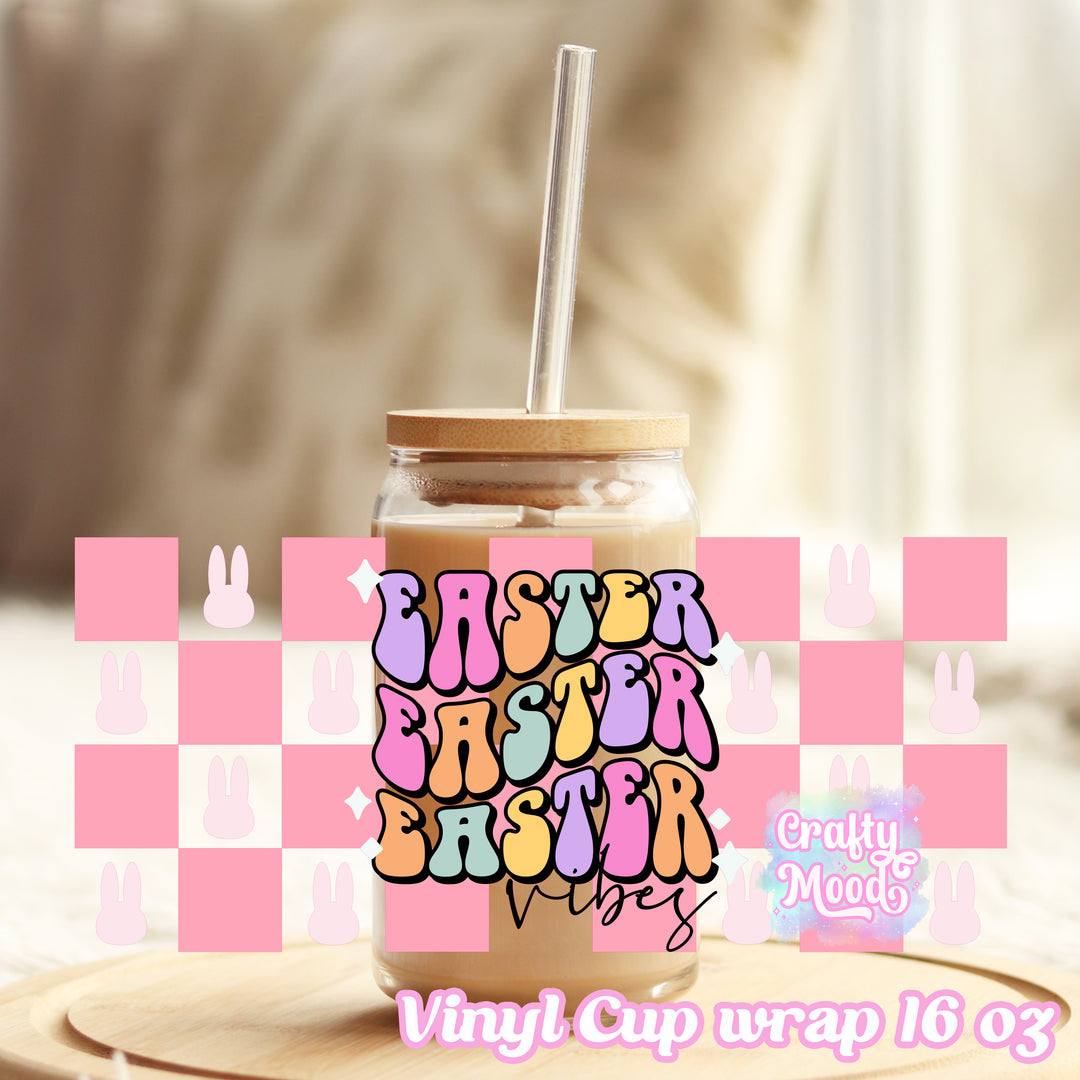 Easter - 16oz Libbey Glass Cup Wrap Only