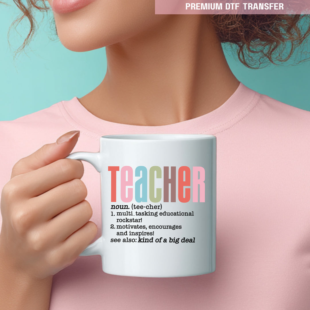 Personalised teacher definitions - UV DTF