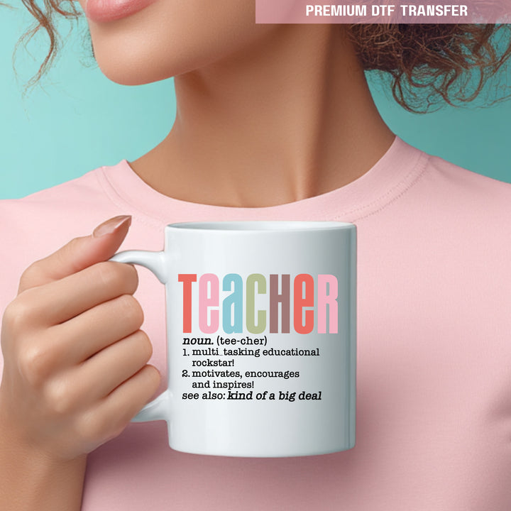 Personalised teacher definitions - UV DTF