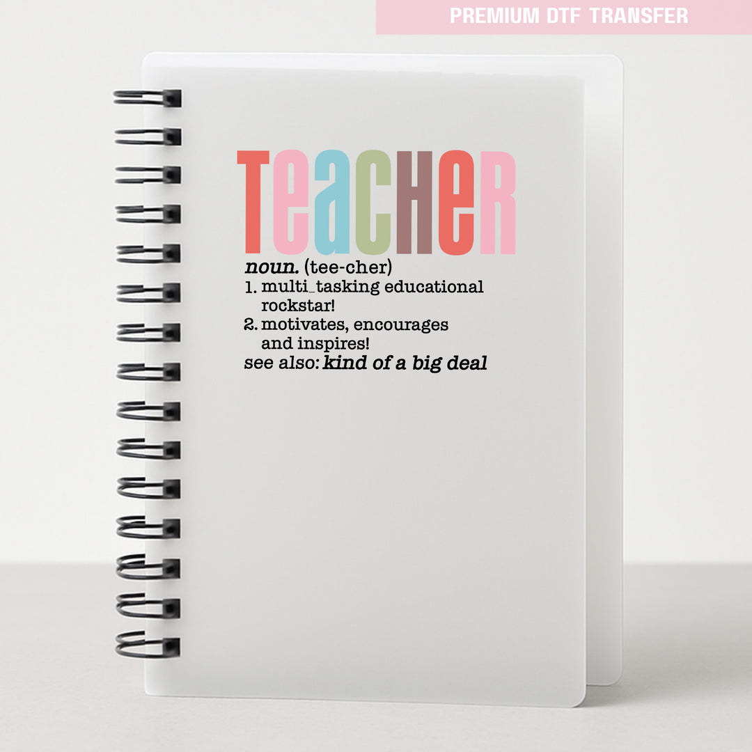 Personalised teacher definitions - UV DTF