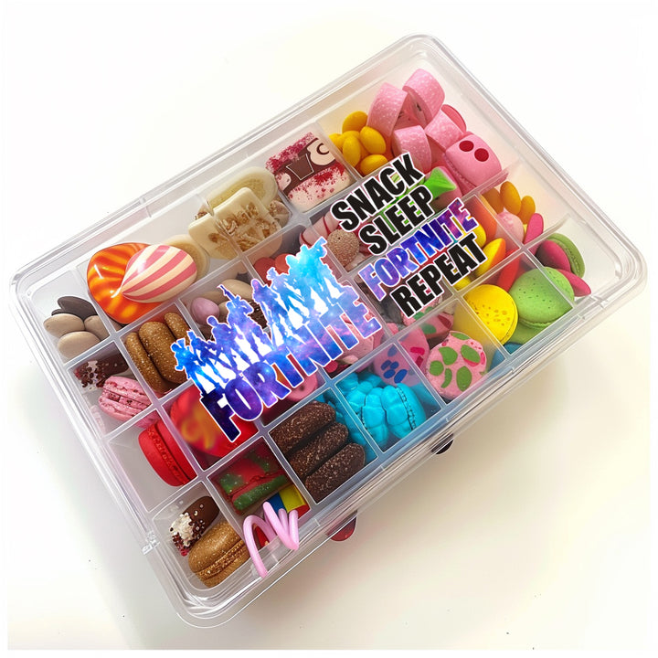 Decal for snack box -  treat box - football , travel snack , princess snack