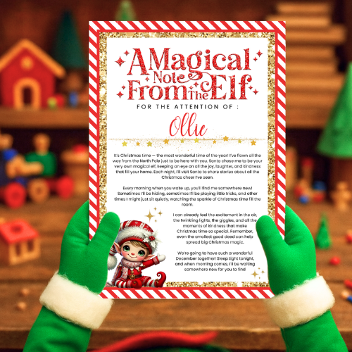A4 Elf Letter - red