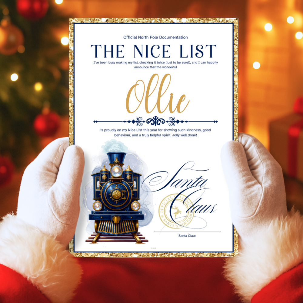 A4 Nice List Express Letter - navy