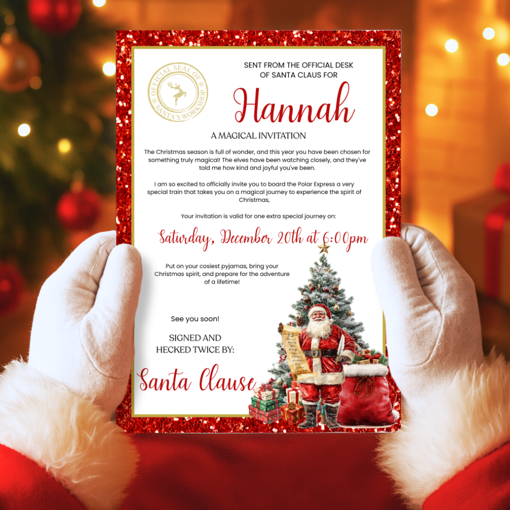 A4 The Magic of Santa Letter - red