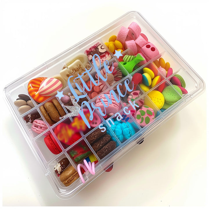 Decal for snack box -  treat box - football , travel snack , princess snack
