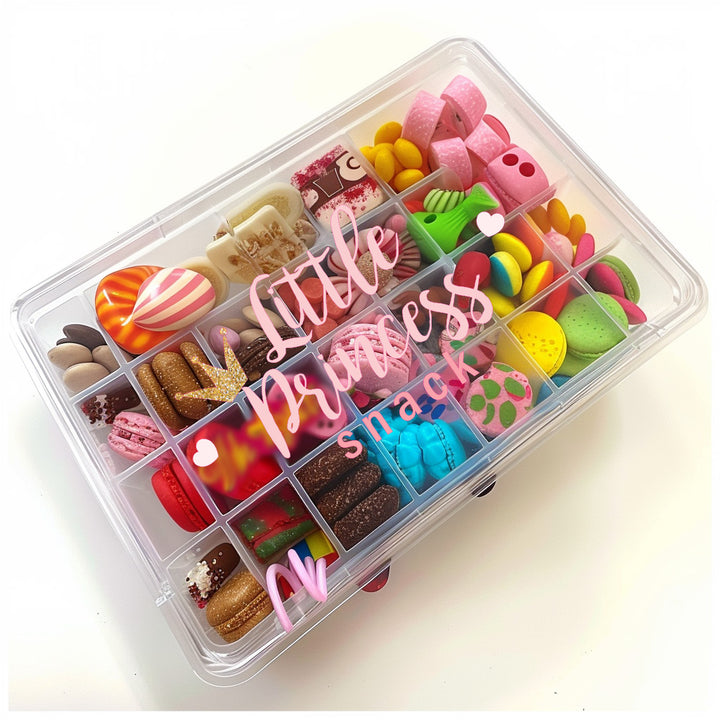 Decal for snack box -  treat box - football , travel snack , princess snack