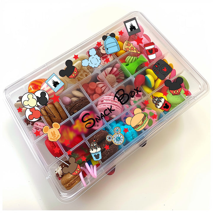 Decal for snack box -  treat box - football , travel snack , princess snack