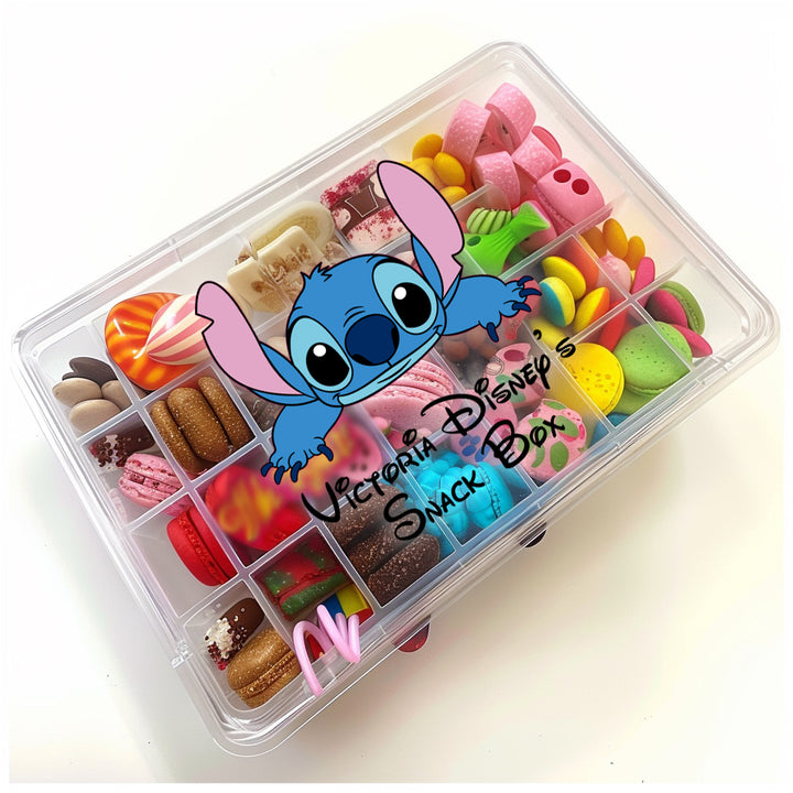Decal for snack box -  treat box - football , travel snack , princess snack