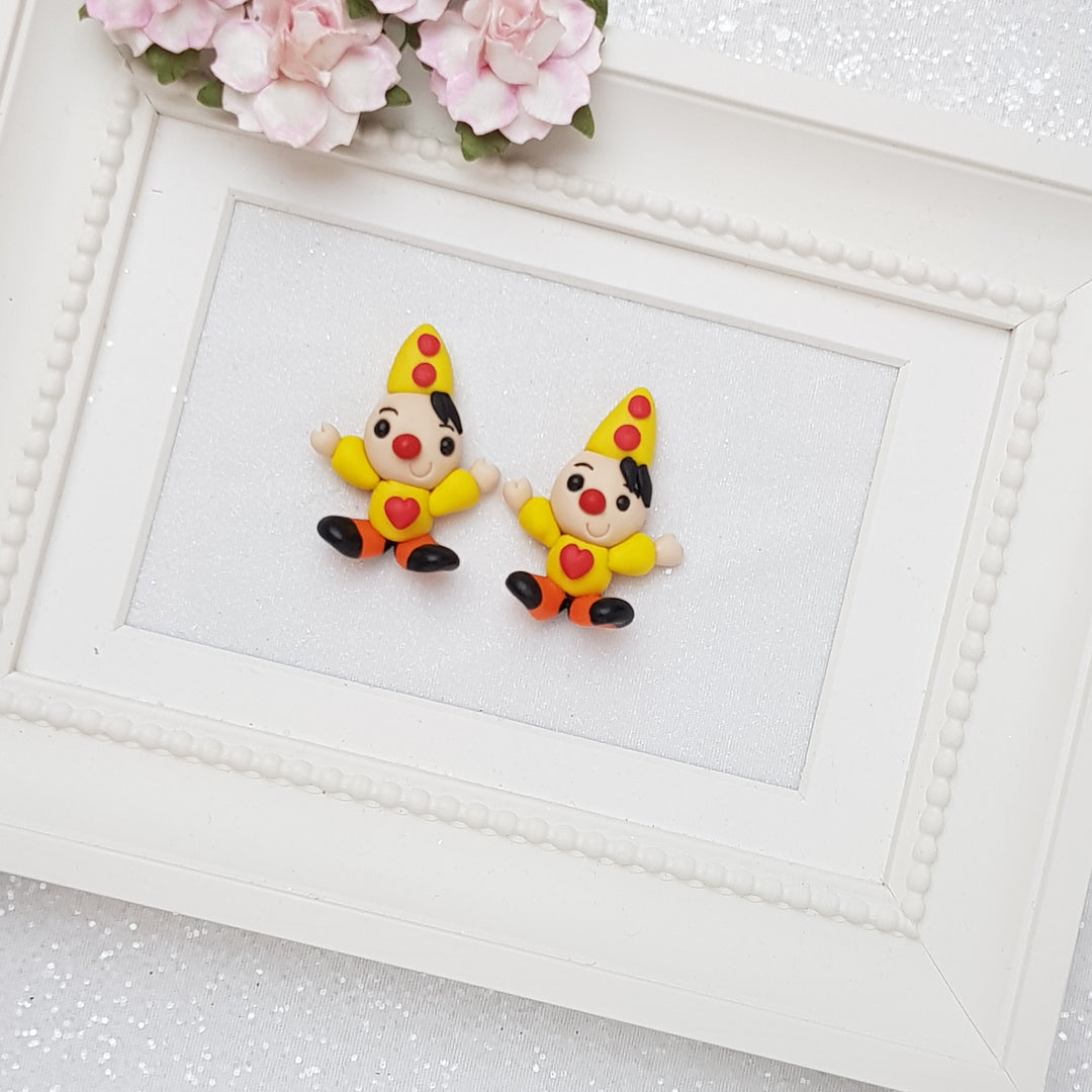 Clown - Handmade Flatback Clay Bow Centre - Crafty Mood