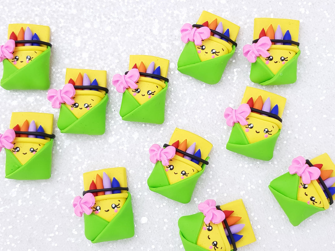 Clay Charm Embellishment - Crayon Delight - Crafty Mood