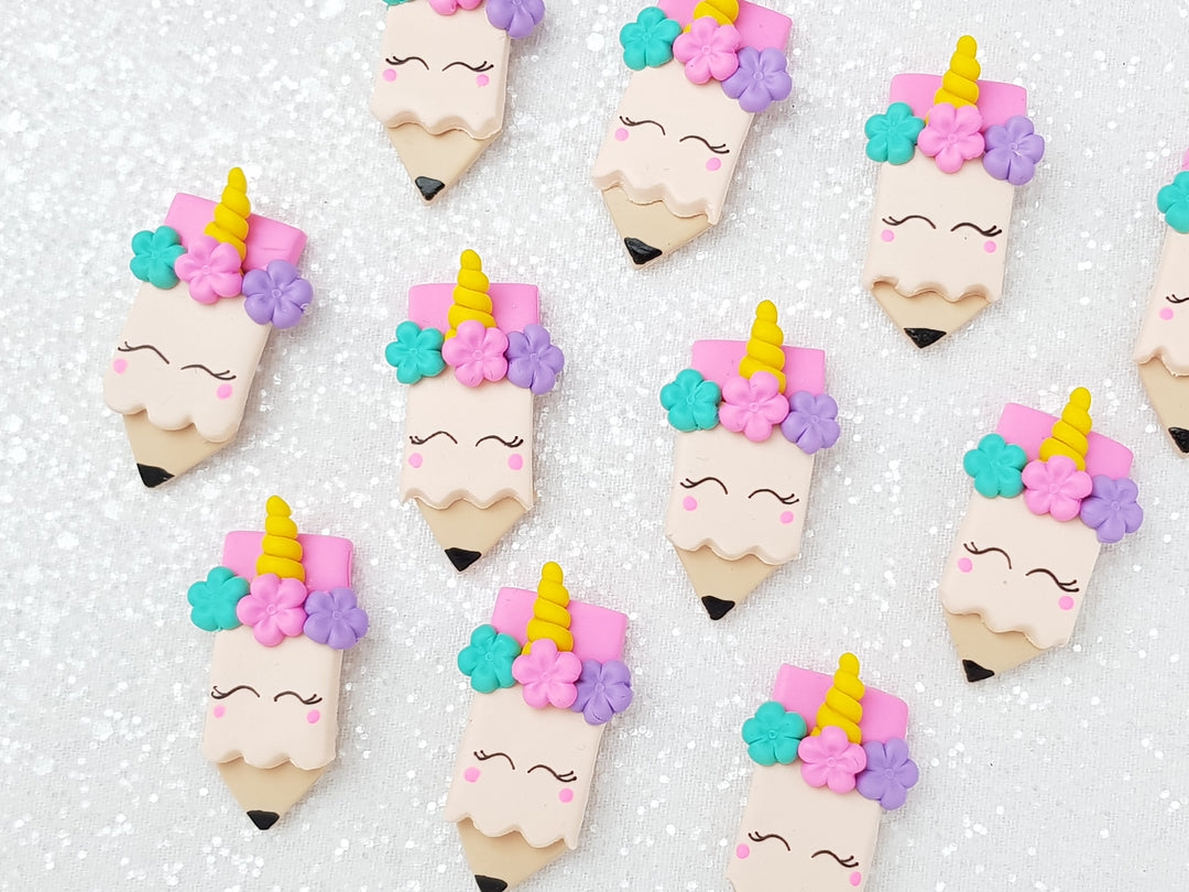 Clay Charm Embellishment - Pencil Delight - Crafty Mood