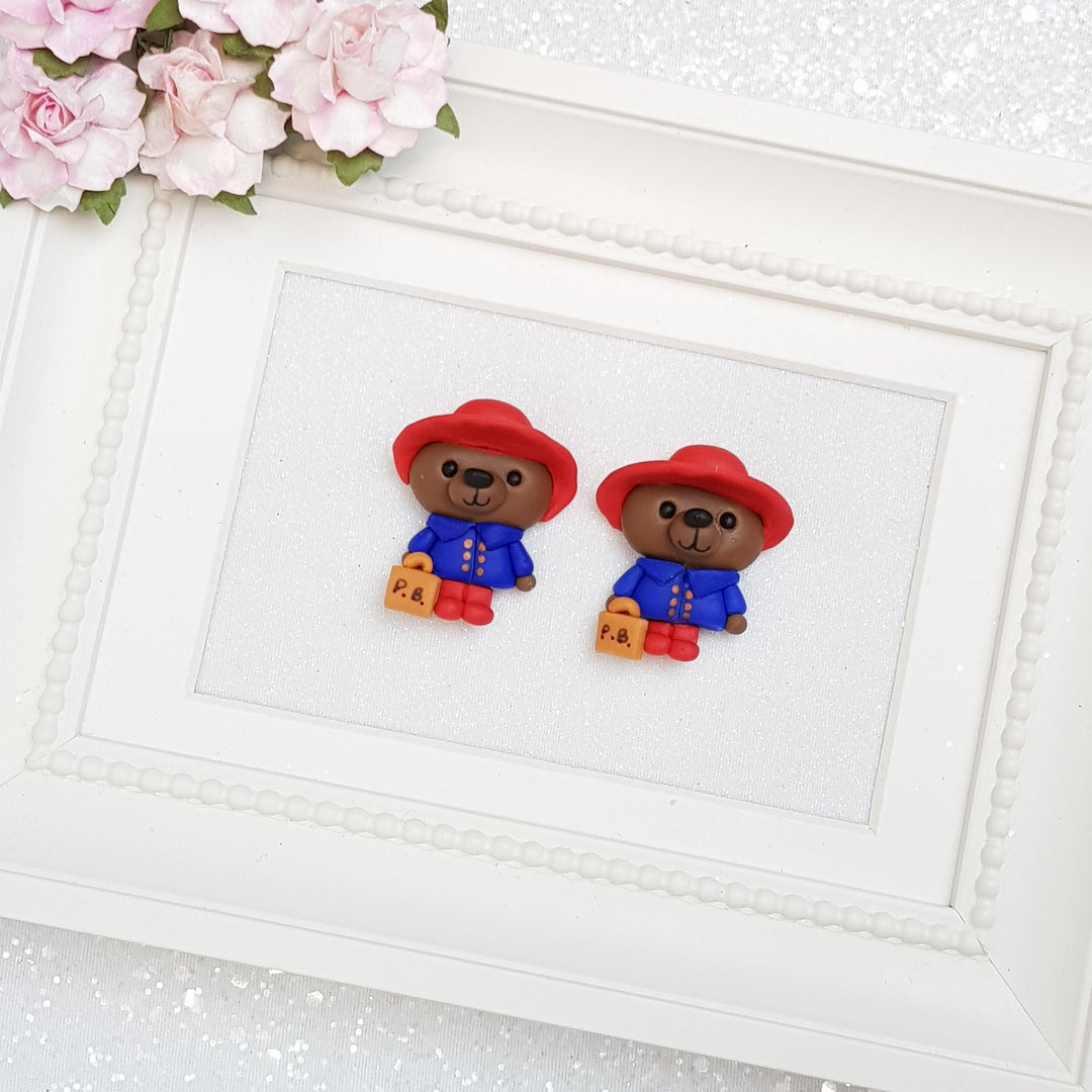 Bear - Handmade Flatback Clay Bow Centre - Crafty Mood