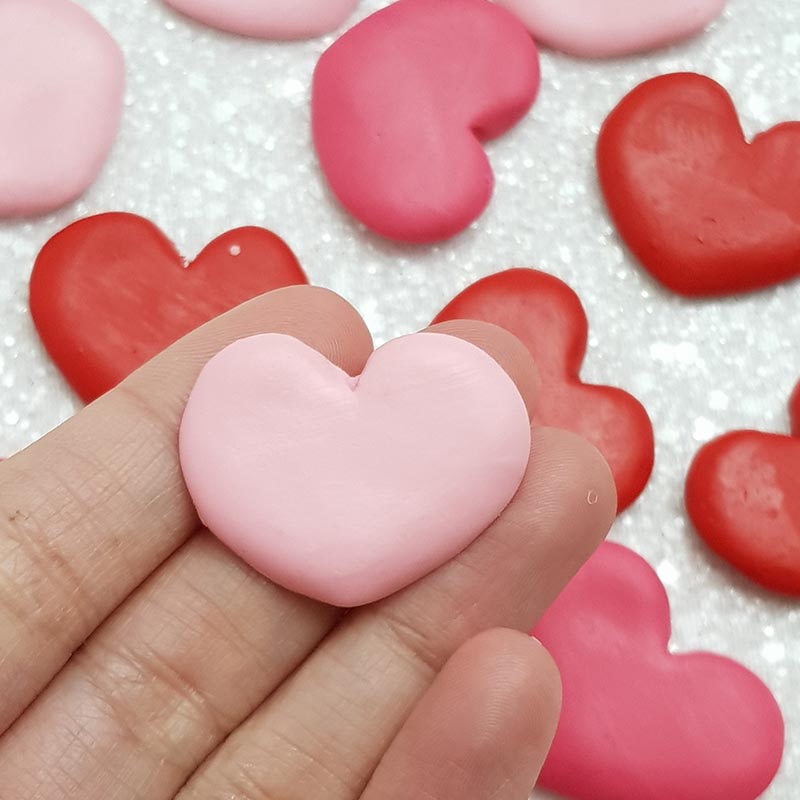 Clay Charm Embellishment - Heart - Crafty Mood