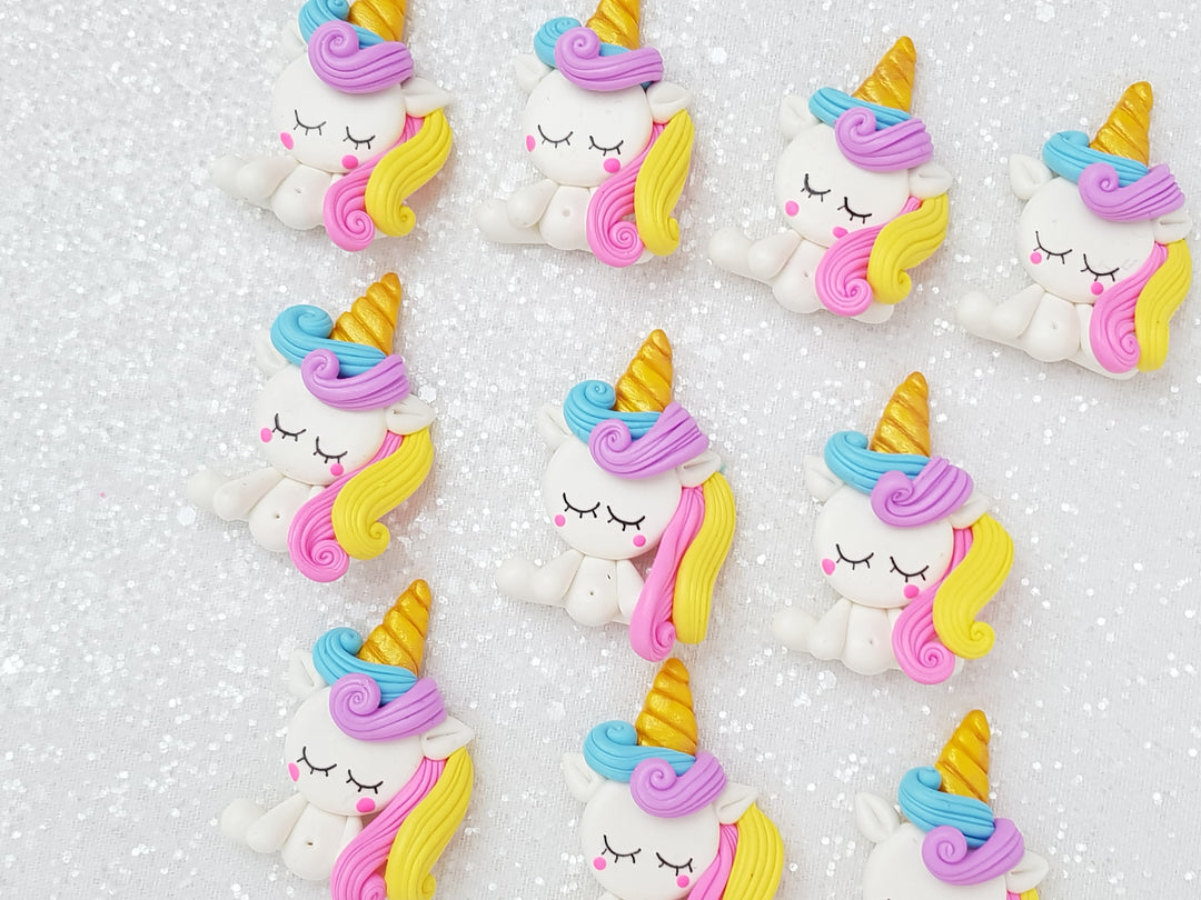 Clay Charm Embellishment - Full Body Unicorn A Delight - Crafty Mood