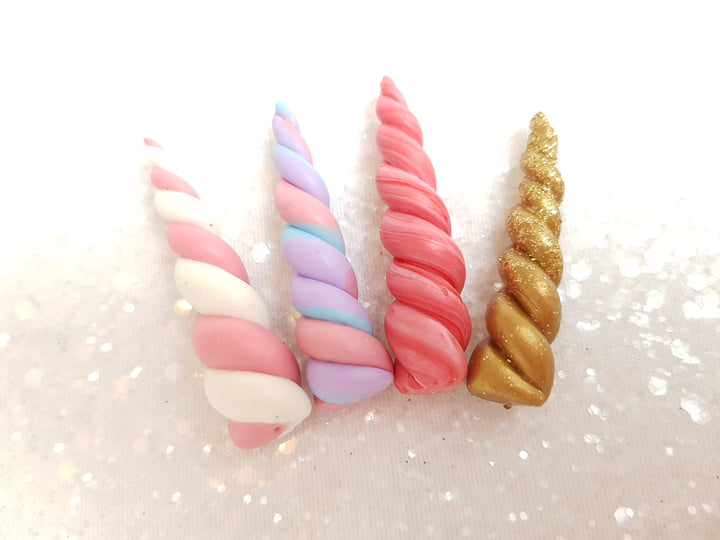 Clay Charm Embellishment - UNICORN HORN - Crafty Mood