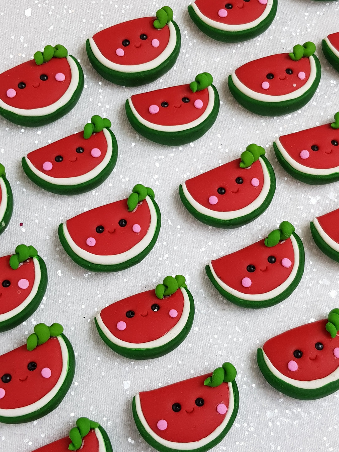 Clay Charm Embellishment - NEW WATERMELON - Crafty Mood