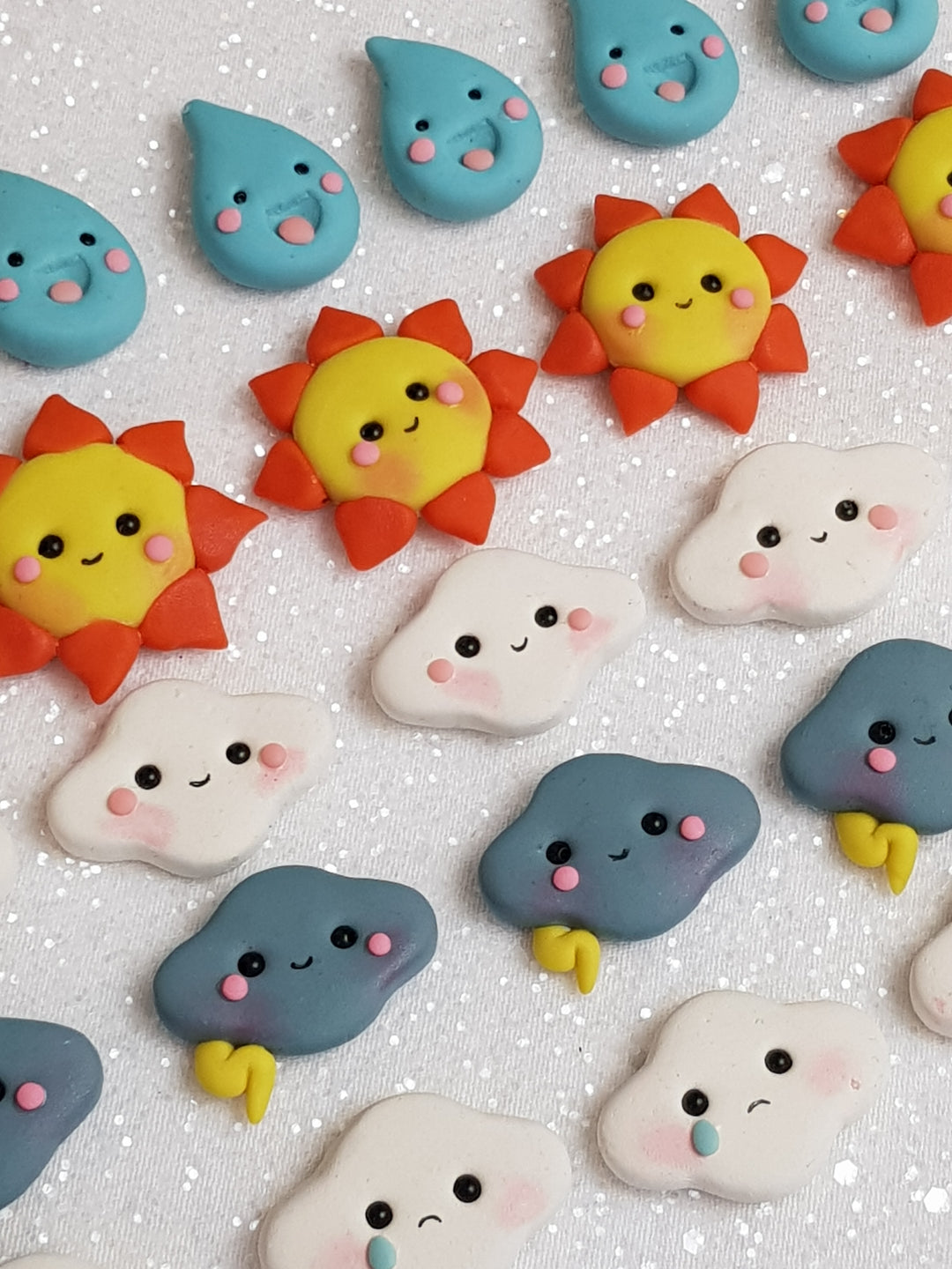 Clay Charm Embellishment - NEW WEATHER - Crafty Mood