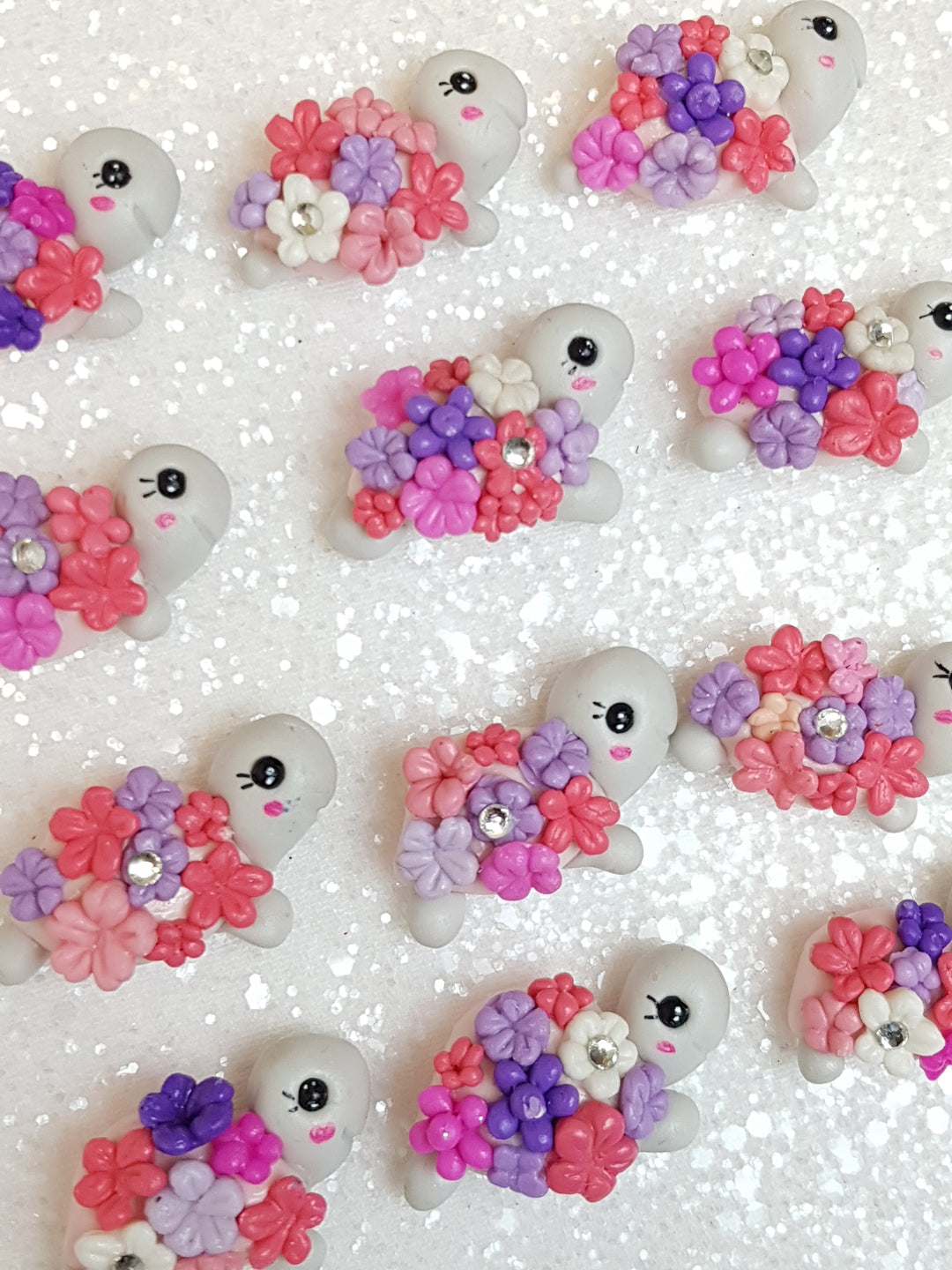 Clay Charm Embellishment - NEW TURTLE PURPLE - Crafty Mood