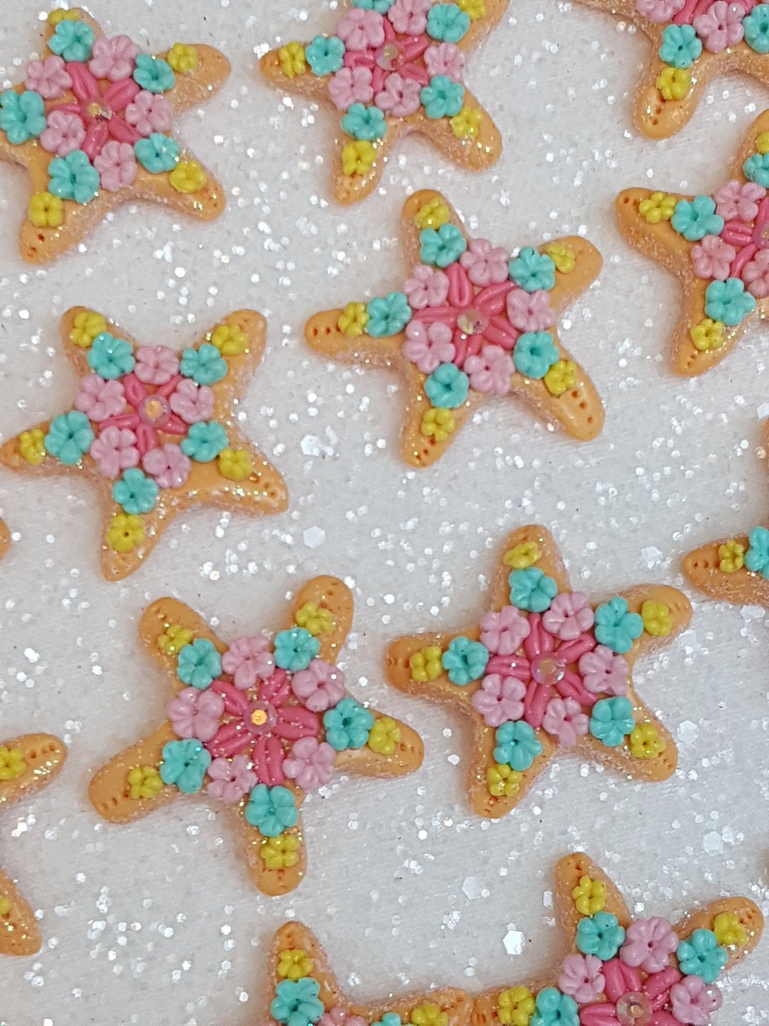 Clay Charm Embellishment - NEW STARFISH - Crafty Mood