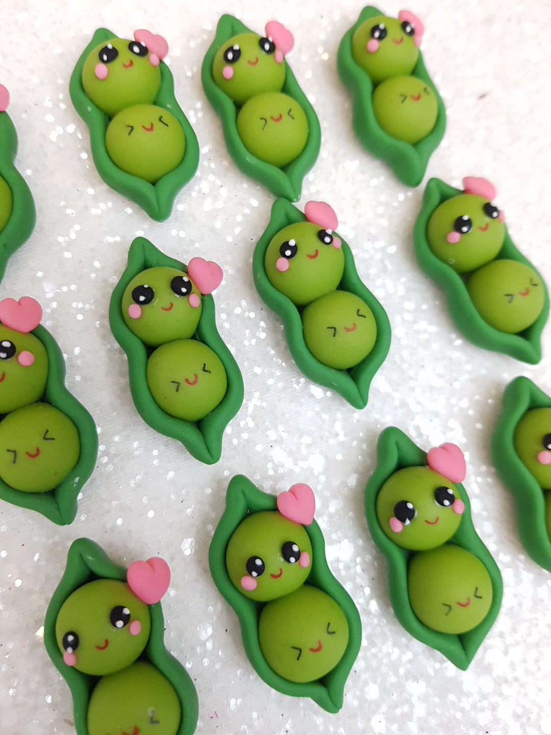 Clay Charm Embellishment - NEW PEA - Crafty Mood