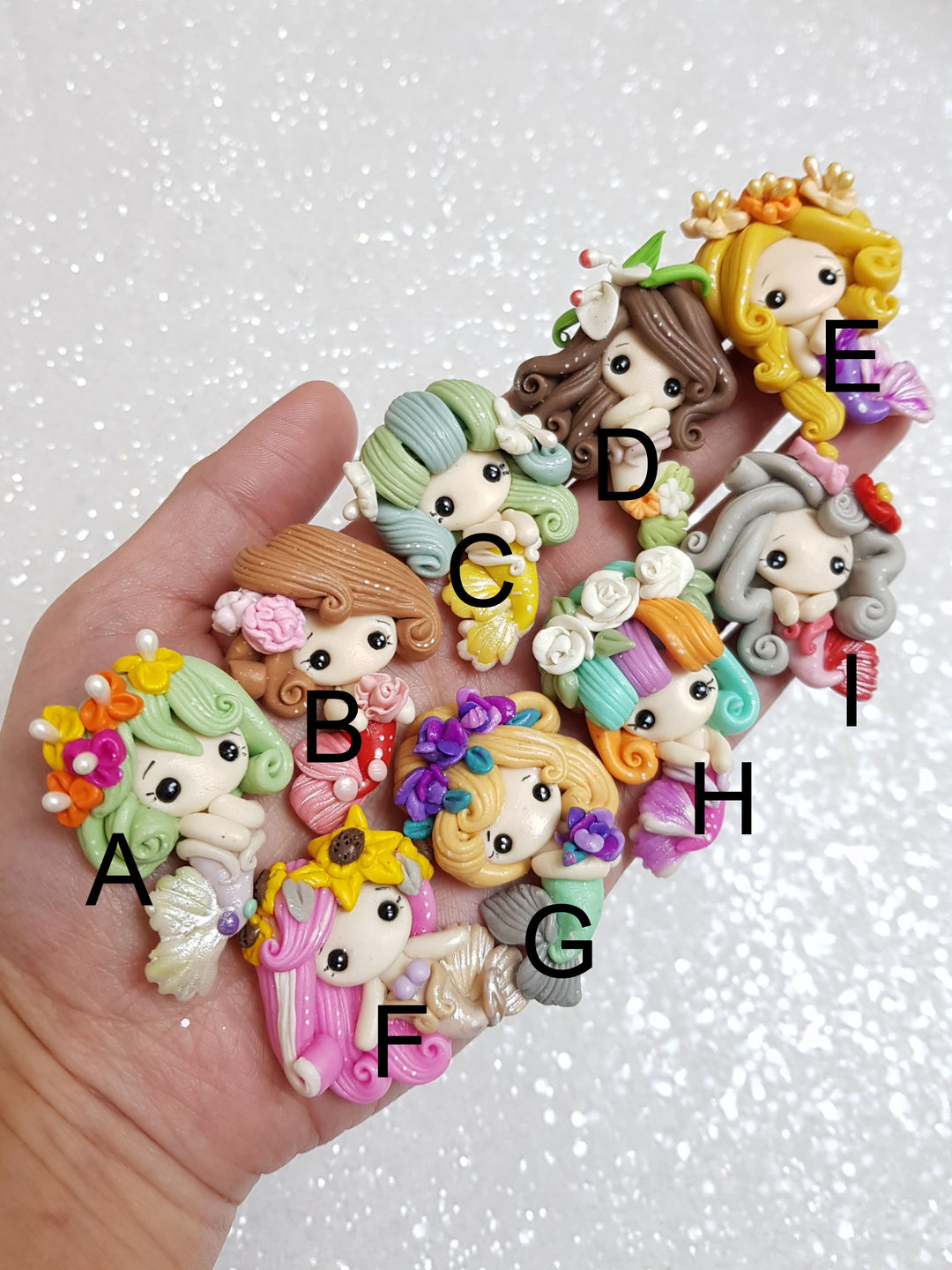 Clay Charm Embellishment - NEW SUMMER MERMAID - Crafty Mood