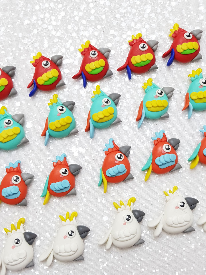 Clay Charm Embellishment - NEW PARROT - Crafty Mood