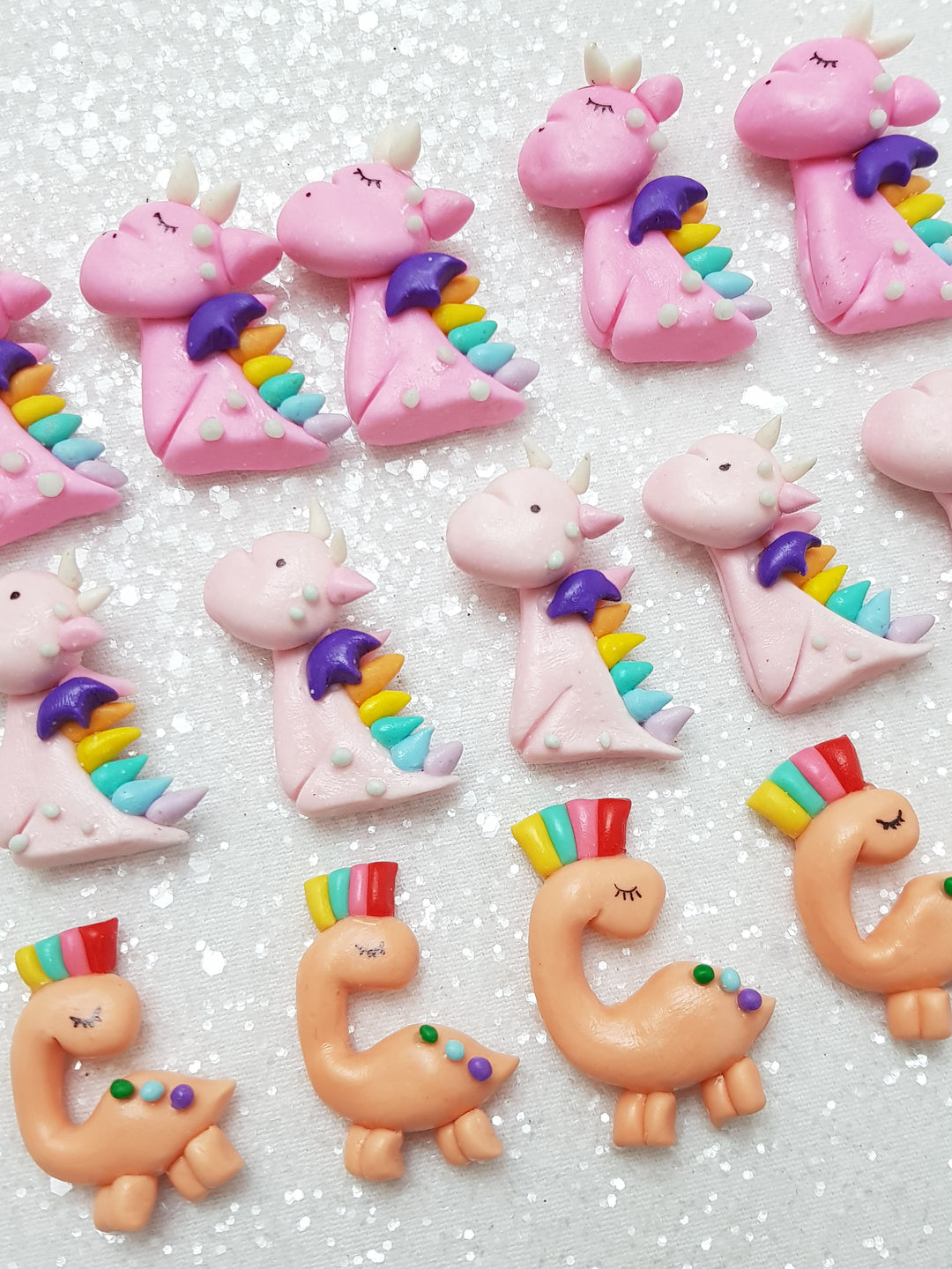 Clay Charm Embellishment - NEW DINOSAUR / DRAGON - Crafty Mood