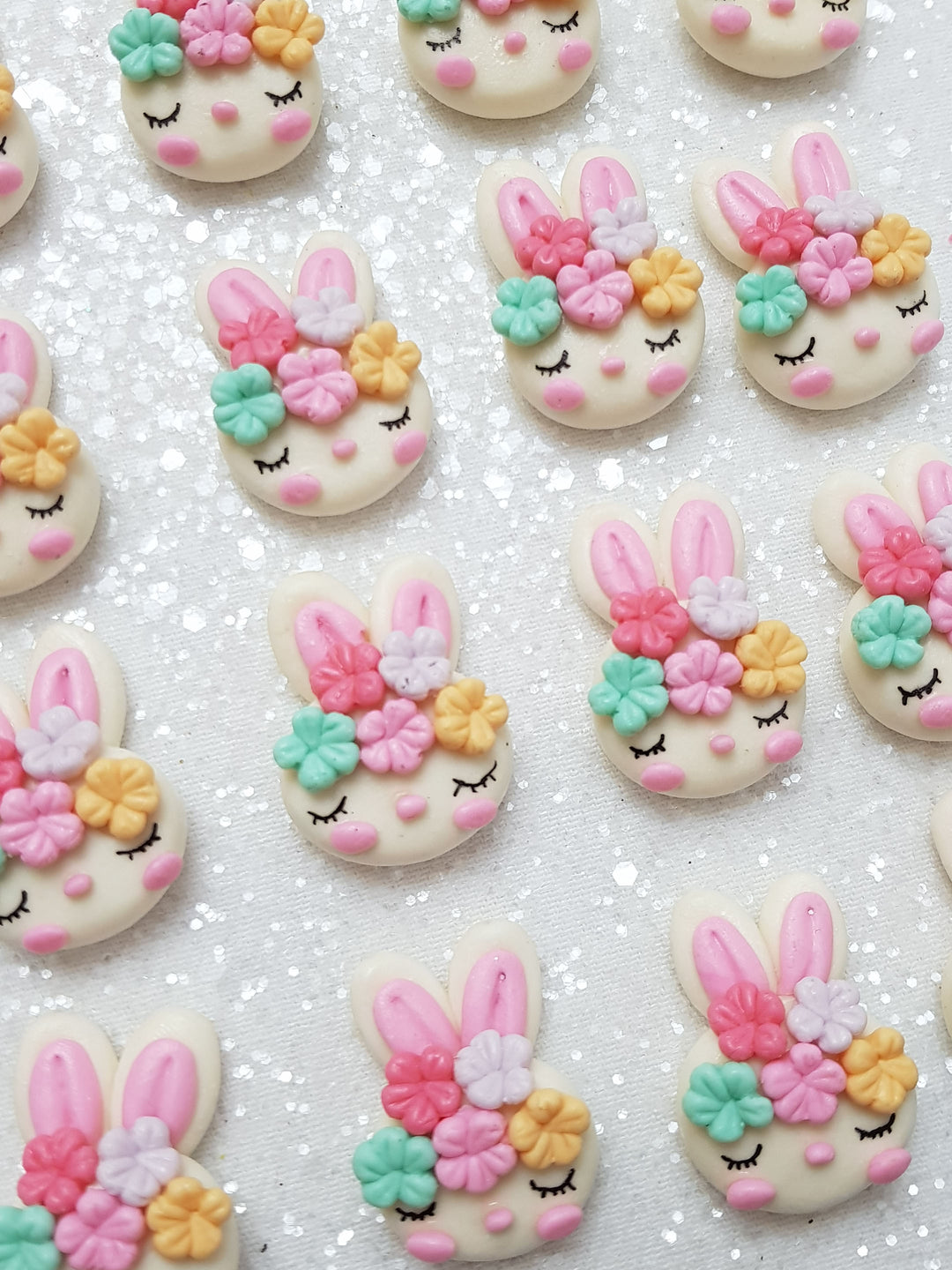 Clay Charm Embellishment - NEW SLEEPY BUNNY - Crafty Mood