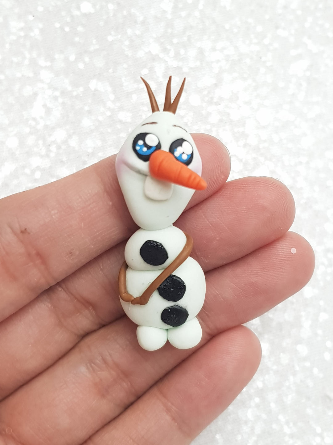 Clay Charm Embellishment - NEW SNOWMAN - Crafty Mood