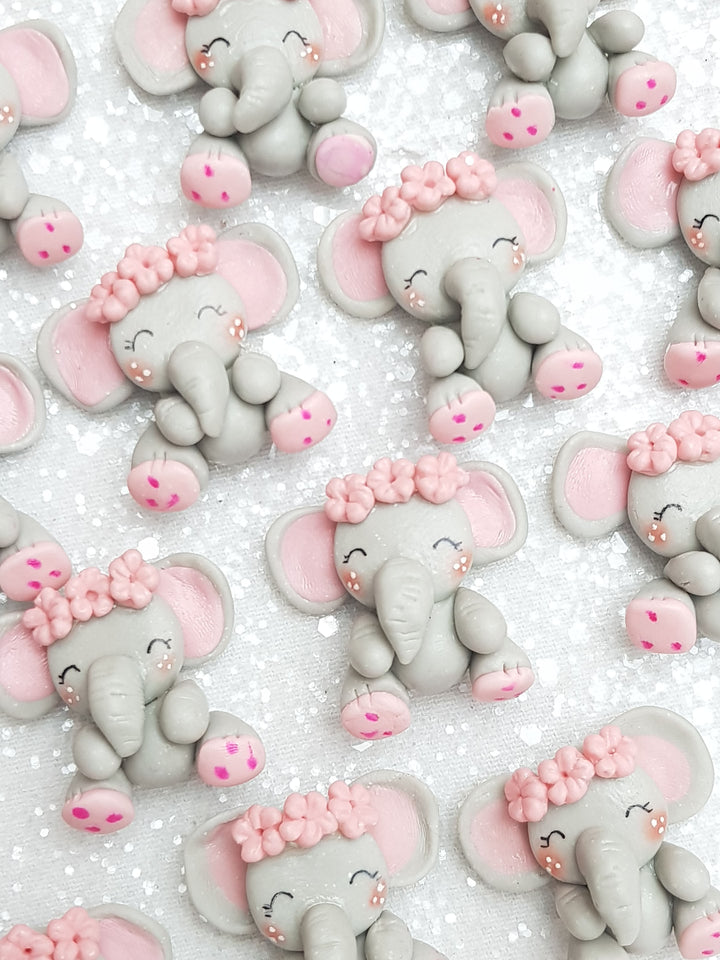 Clay Charm Embellishment - NEW ELEPHANT - Crafty Mood