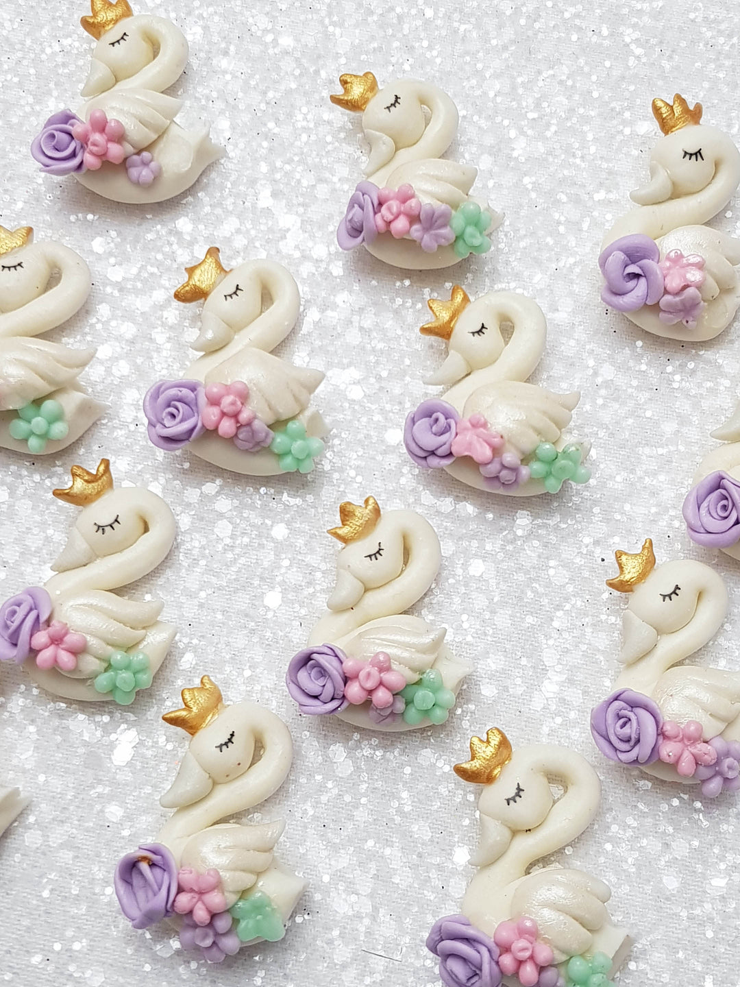 Clay Charm Embellishment - NEW SWAN - Crafty Mood