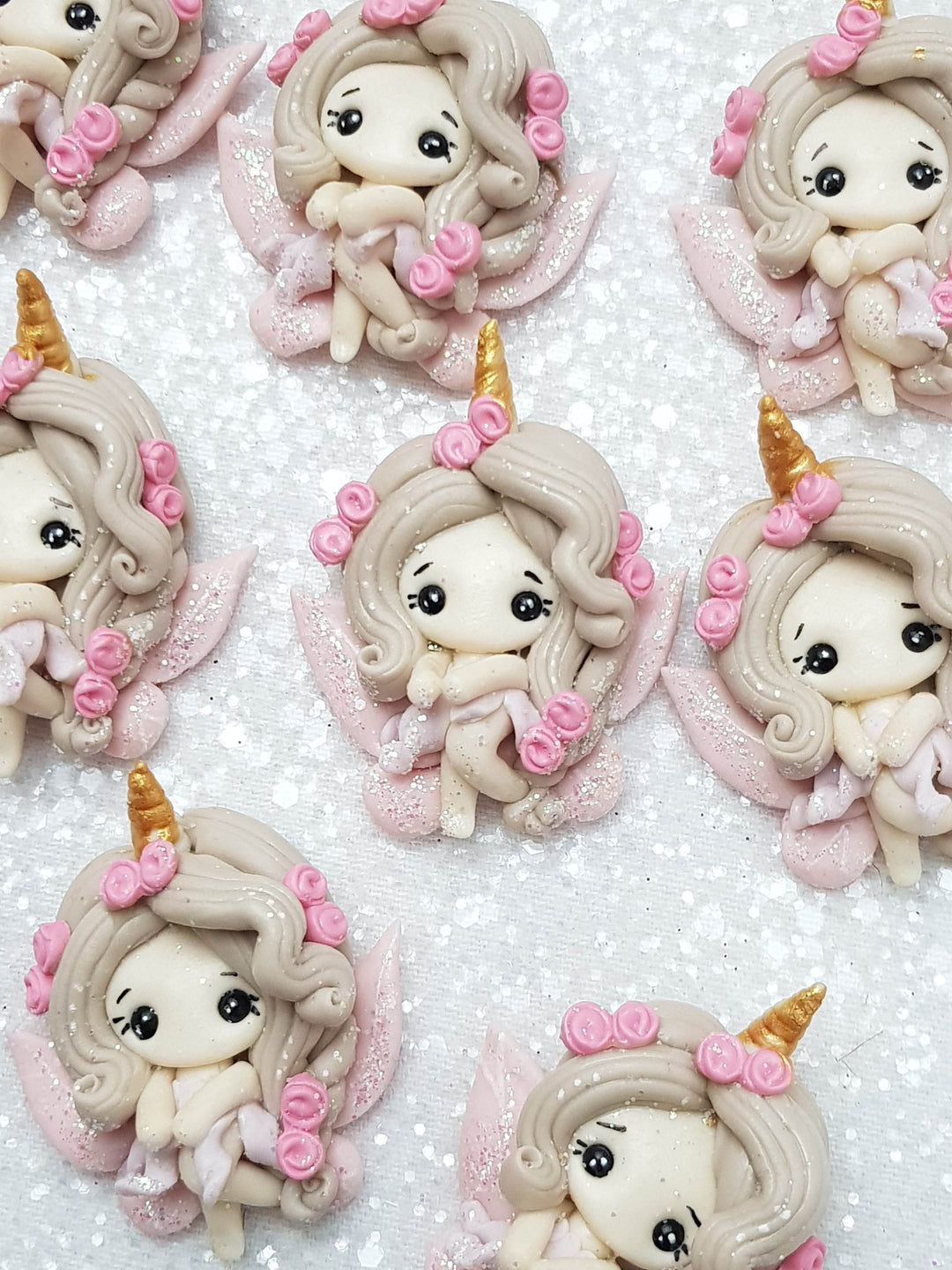 Clay Charm Embellishment - Unicorn Fairy - Crafty Mood