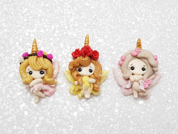 Clay Charm Embellishment - Unicorn Fairy - Crafty Mood